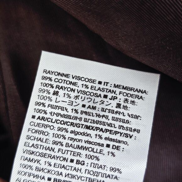 Banana Republic Wide Wale Costa Coffee Brown Corduroy Oversized Blazer Size 14 - Picture 15 of 16